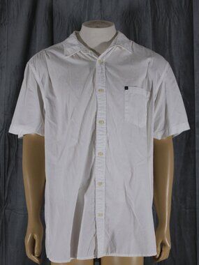 Skateboard Shirt - Quicksilver Short Sleeve Button Down - Men's Extra-Large